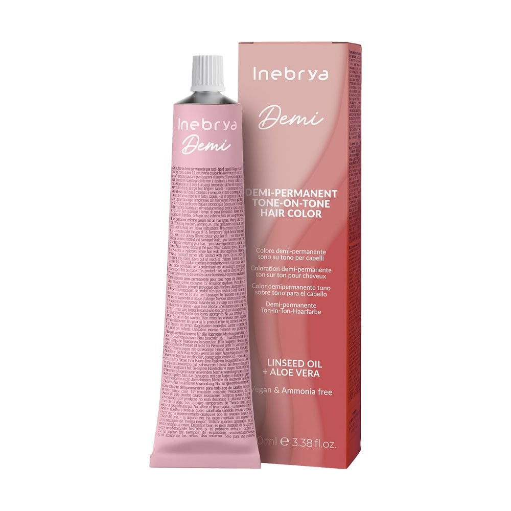 Деміперманентна фарба для волосся Inebrya Demi Demi-Permanent Tone-on-Tone Hair Color 7/4, 100 мл